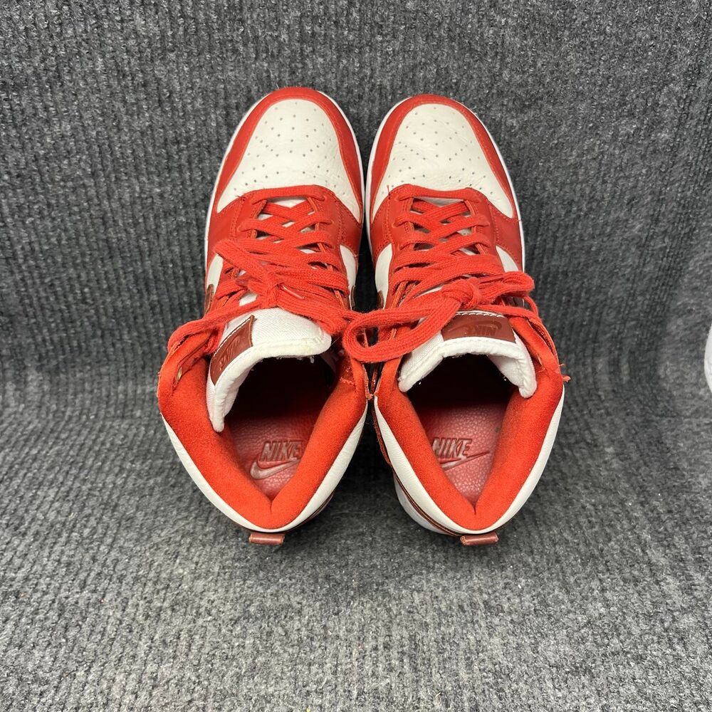 Nike Dunk High LXX Cinnabar Red White Leather Shoes Women’s 10 DX0346-600 - Picture 7 of 8